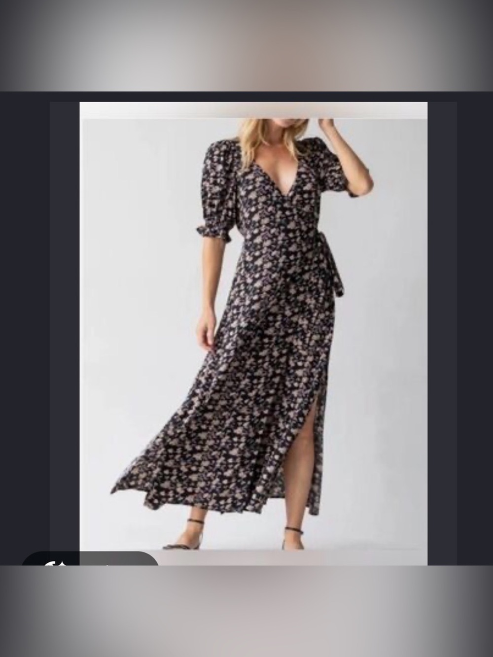 NWT NATURAL LIFE Dresses Natural Life Black Floral Maxi Dress